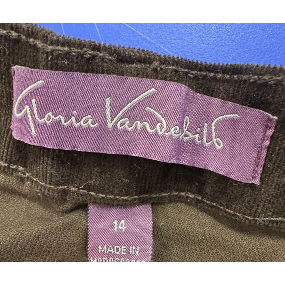 Gloria Vanderbilt Amanda Jeans Size 14 Short Black Brown Purple - Picture 2 of 13